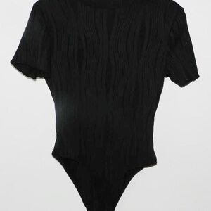 Black Short Sleeve Bodysuit